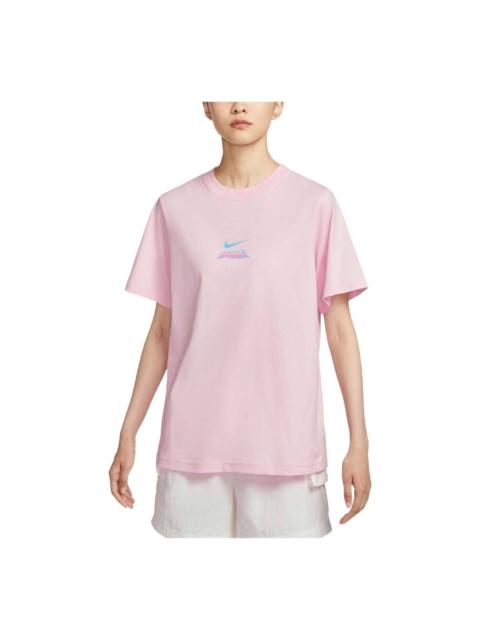 (WMNS) Nike Sportswear Essential T-shirt Asia Sizing 'Pink' HM4625-663