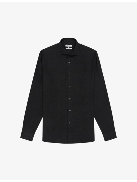 Ruban regular-fit linen shirt