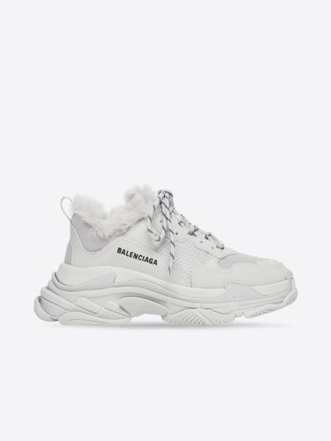 Men's Triple S Sneaker Fake Fur in Grey