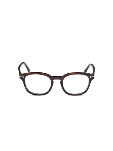 clip-on round glasses