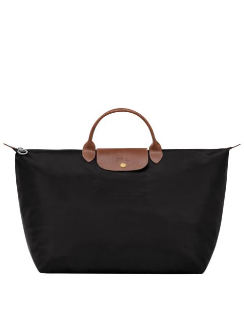 Le Pliage Original L Travel bag Black - Recycled canvas