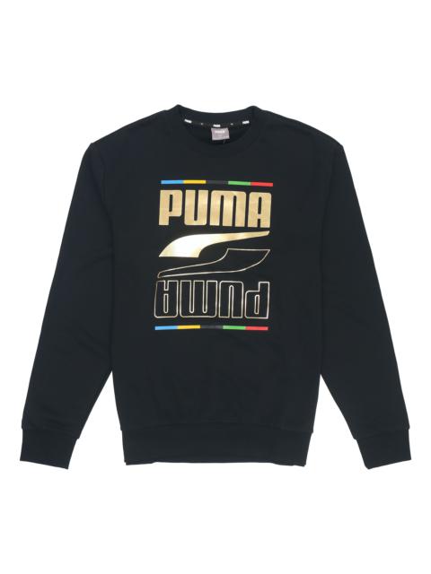 PUMA Printing Round Neck Casual Sports Black 585267-01