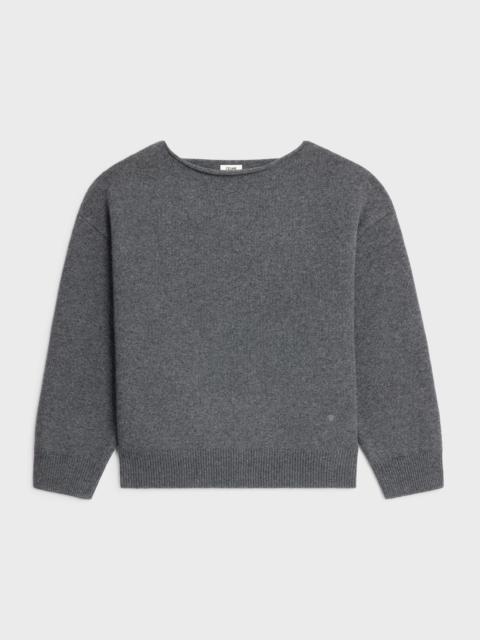 boatneck sweater IN wool and cashmere
