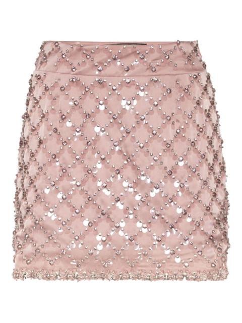 paillette-embellished mini skirt