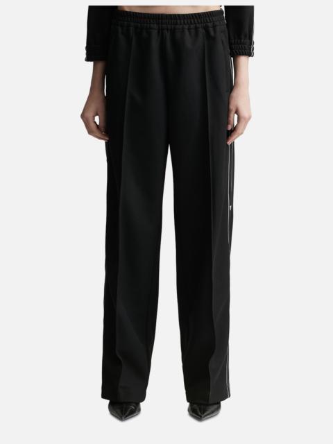 TRACK PANT WITH LOGO TAPE IN PIQUE