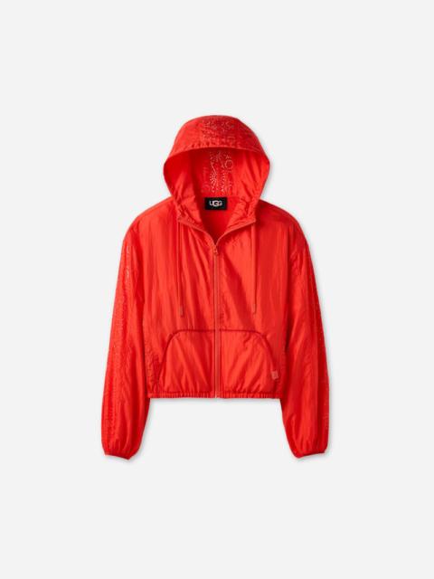® Women's Chiara Full-Zip Hooded Jacket Tops in Lobster