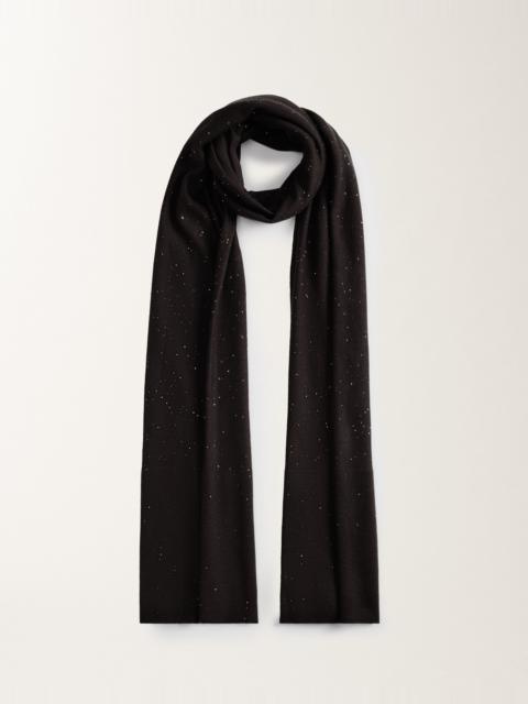 Wool scarf with sequins