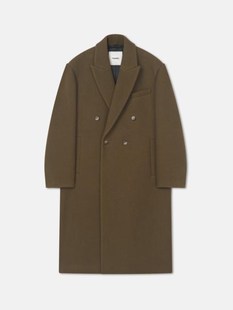 Double-Breasted Felted Wool Coat