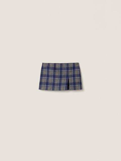 Checked miniskirt