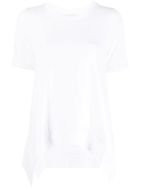 waterfall-hem T-shirt