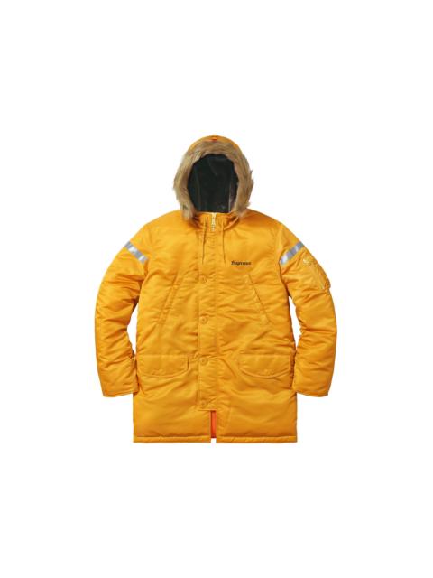 Supreme Reflective Cross N-3B Parka Yellow