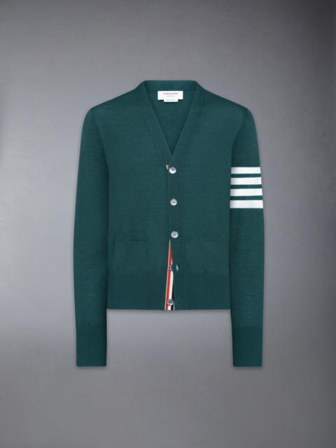 MERINO WOOL 4-BAR CLASSIC V-NECK CARDIGAN