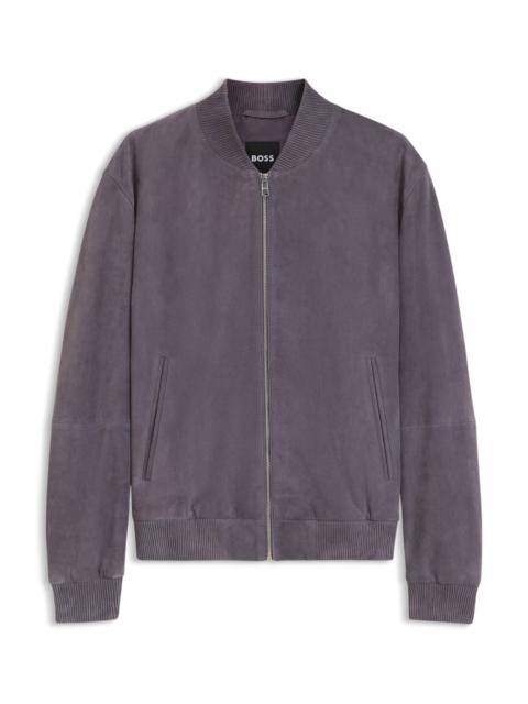 REGULAR-FIT JACKET IN SUEDE