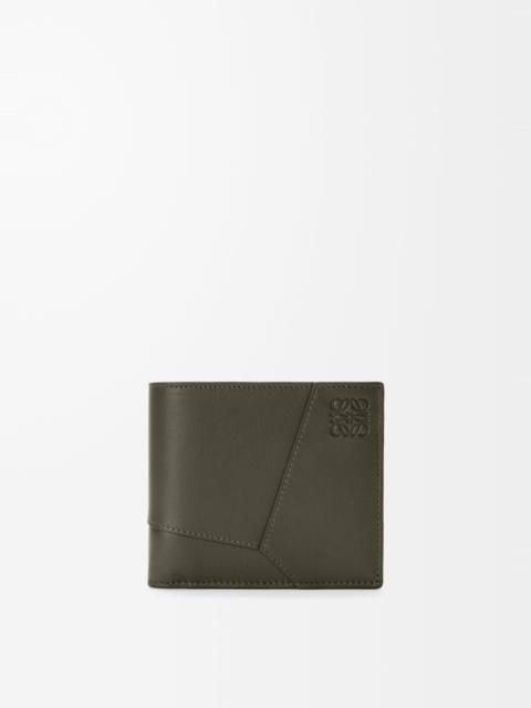 Puzzle bifold wallet in classic calfskin
