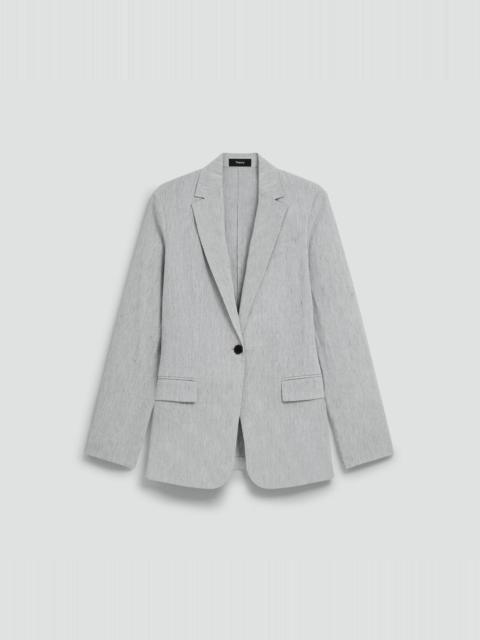 Staple Blazer in Textured Linen