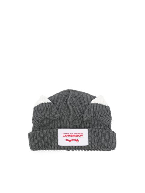 ears-detailed beanie