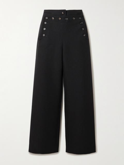 Sailor Wool-twill Straight-leg Pants