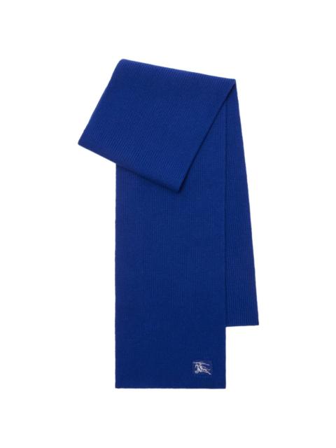 EKD-embroidered cashmere scarf