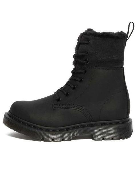 (WMNS) Dr.Martens 1460 Kolbert Wintergrip Faux Fur Lined Boots 'Black' 24015001