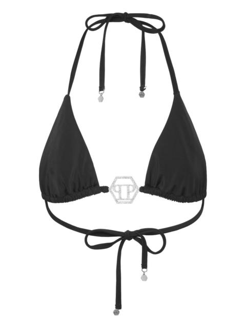 Crystal Hexagon triangle bikini top