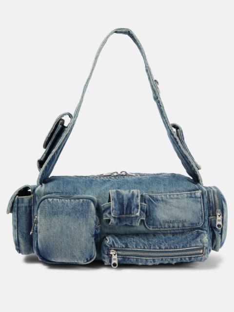 Superbusy Small denim crossbody bag
