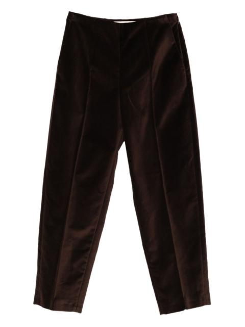 pressed-crease trousers