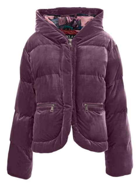 velvet puffer jacket