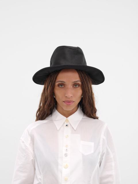 Black Wool Wide Brim Hat