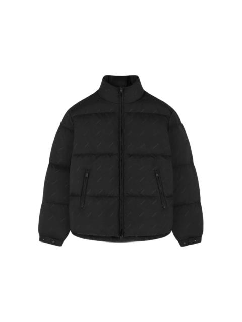Represent All Over Logo Puffer Jacket Black