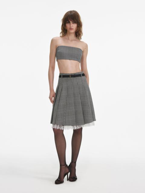Prince Of Wales Check Bandeau Top