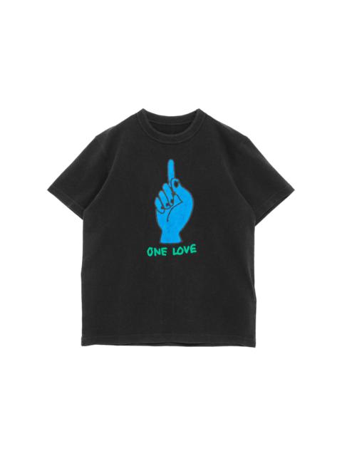 sacai sacai×Gonz ONE LOVE T-Shirt Sacai Men's Gonz ONE LOVE Cotton Long Sleeve T-Shirt (Tops