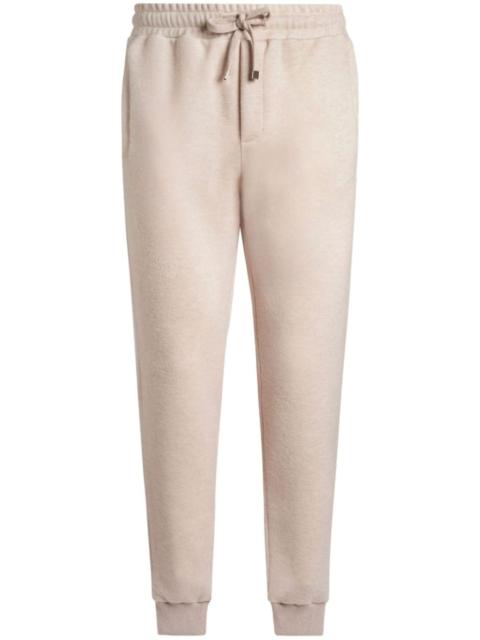 Pegaso-embroidered wool jogging trousers