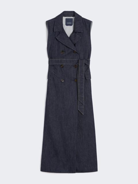 GRETA Long denim gilet