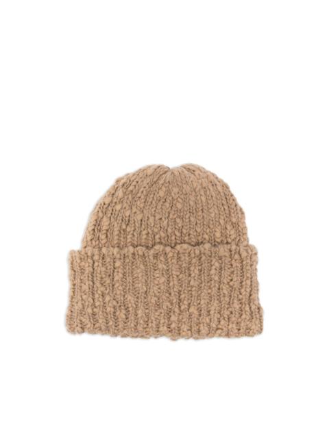 ribbed-knit beanie