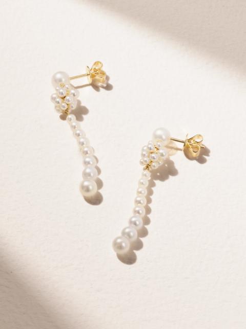 Colonna 14-karat Recycled Gold Pearl Earrings