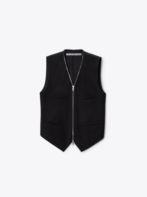 Zipper Tailored Vest