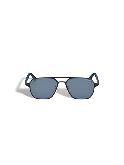 Squared Sunglasses with Black Metal Frame