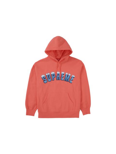 Supreme Icy Arc Hooded Sweatshirt Bright Coral