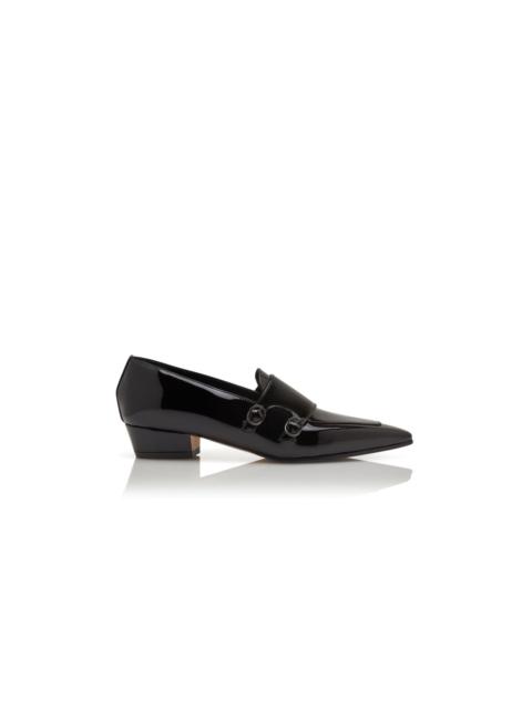 Black Patent Leather Loafers