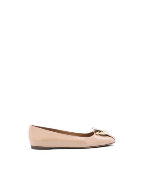 ring-detail ballet flats