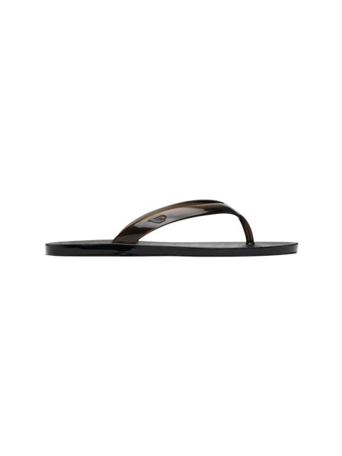 Black Jelly Flip-Flops