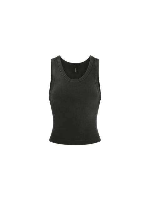 CROPPED TANK WASHED BLACK