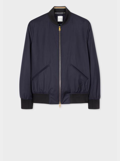 'Storm System' Wool Bomber Jacket