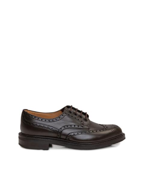 Horsham Brogue stacked heel loafers