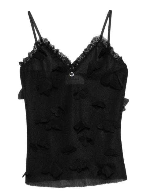 butterflies-appliqué top