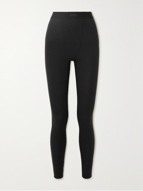 Ribbed Cotton-blend Leggings