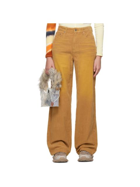 Brown Washed Trousers