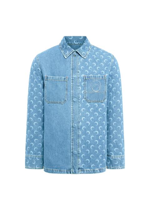 Moon Laser Denim Overshirt