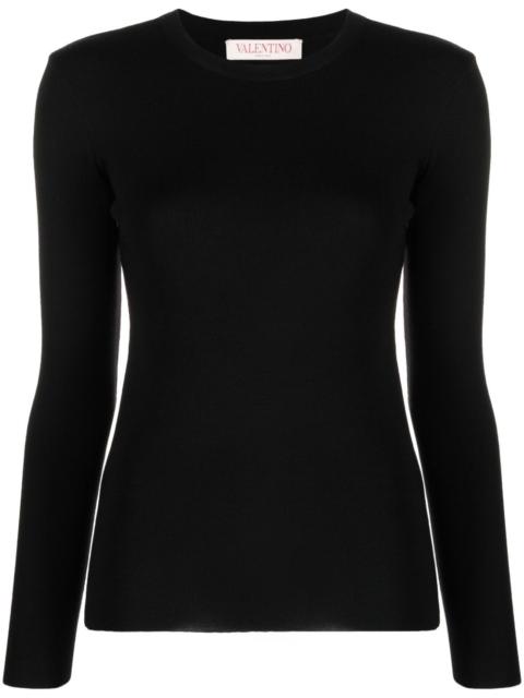 open-back knitted top