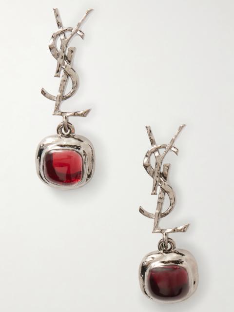Cassandre Pampille Silver-tone And Resin Earrings